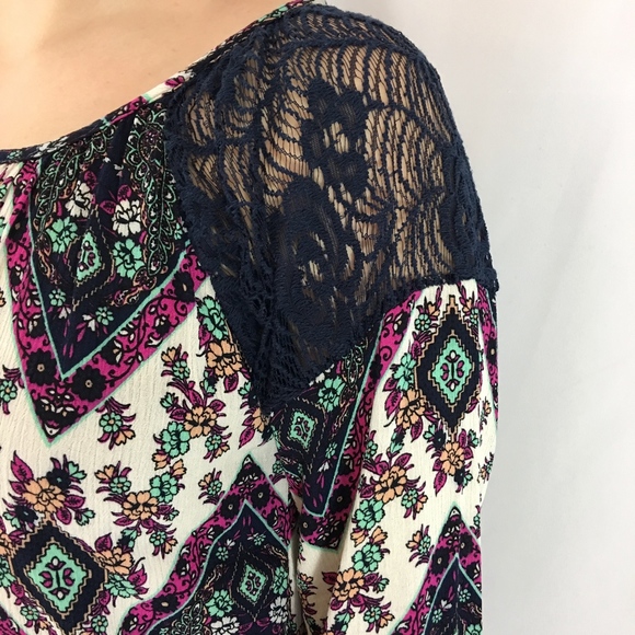 Paisley Chevron Boho Dress - Picture 5 of 8